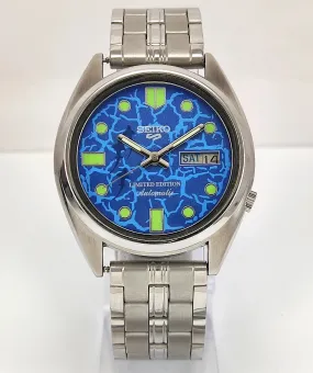 Seiko 5 Blue Dial 17 Jewels Automatic Movement Men's Wrist watch 7009A