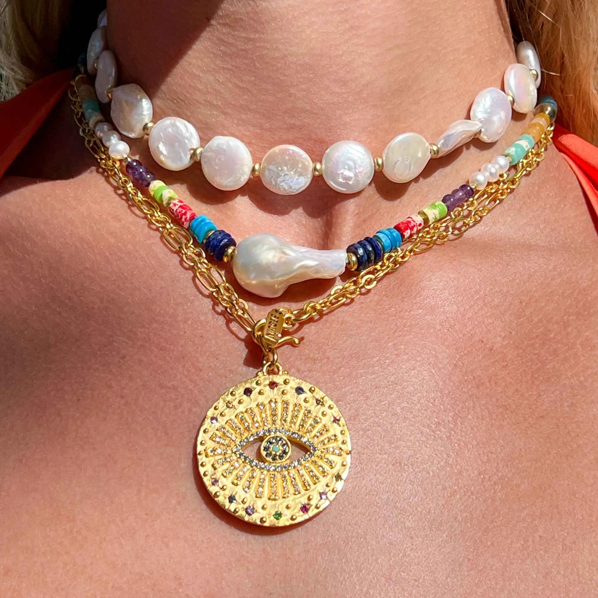 Serenity Pearl Choker Necklace