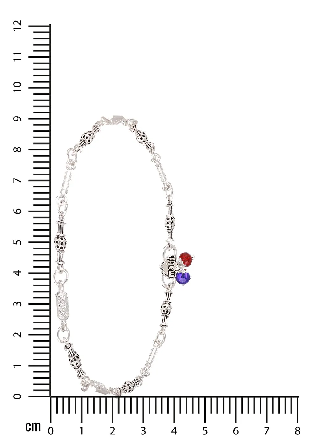 Set Of 2 Silver-Plated Anklets