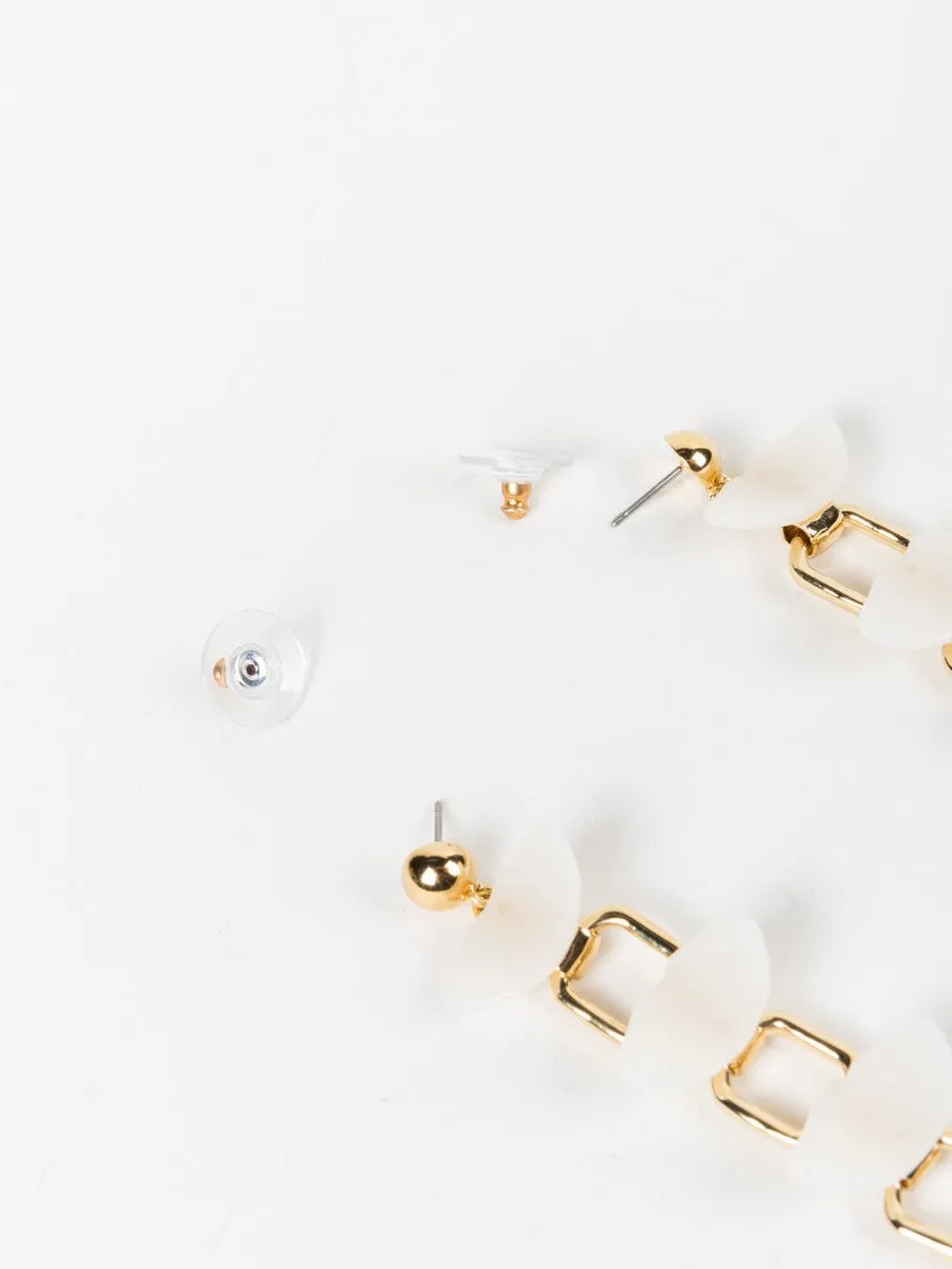 shell drop earrings