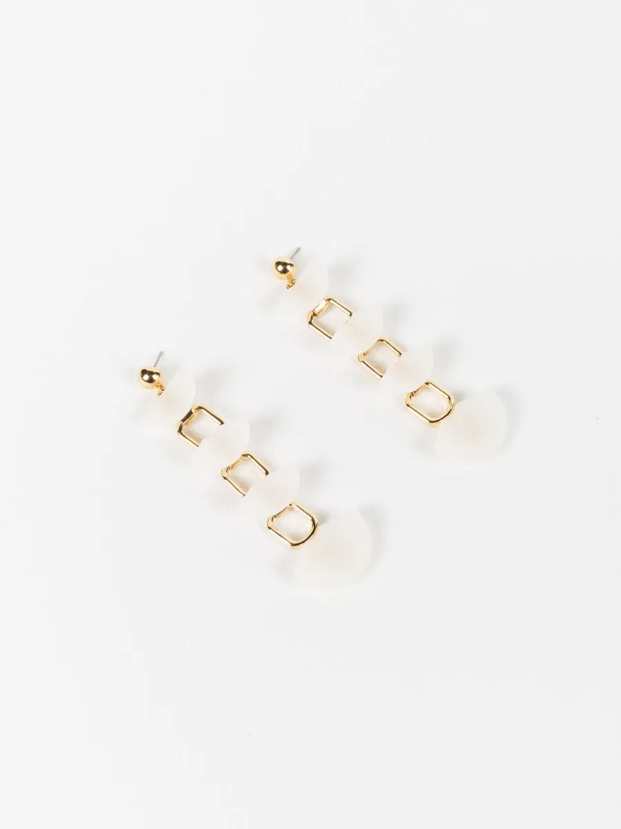 shell drop earrings