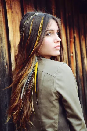 Shine On Feather Earrings