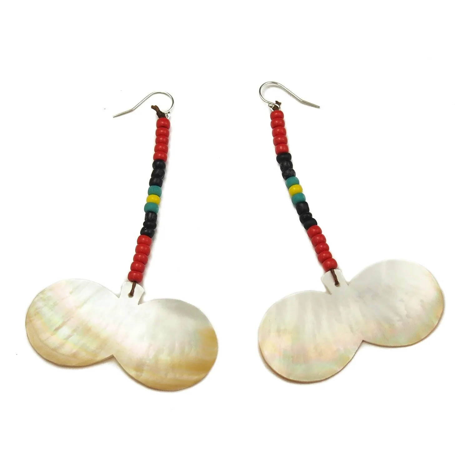 Sipattal Butterfly Shape Mother of Pearl Earrings 2