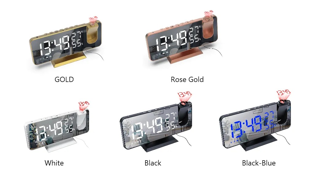 Smart Time Projector Alarm Clock