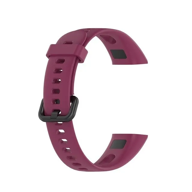 Soft Silicone Strap Buckle Replacement Watch Band Wrist Strap Sports Smart Watch Accessories For HUAWEI Band 4 Honor Band 5i