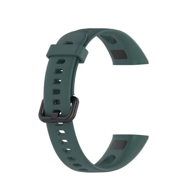 Soft Silicone Strap Buckle Replacement Watch Band Wrist Strap Sports Smart Watch Accessories For HUAWEI Band 4 Honor Band 5i