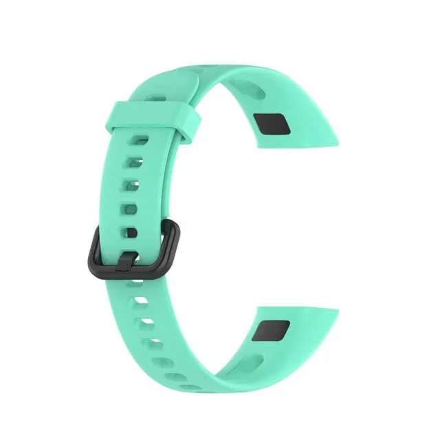 Soft Silicone Strap Buckle Replacement Watch Band Wrist Strap Sports Smart Watch Accessories For HUAWEI Band 4 Honor Band 5i