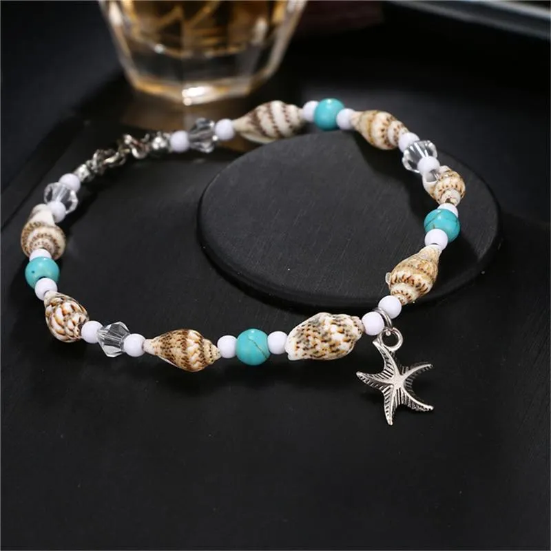 Starfish Beads Anklets For Women Beach Anklet Bohemian Foot Chain