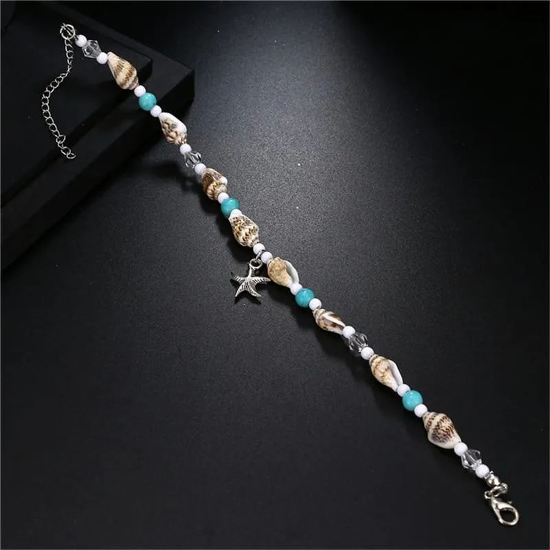 Starfish Beads Anklets For Women Beach Anklet Bohemian Foot Chain