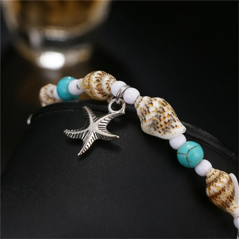 Starfish Beads Anklets For Women Beach Anklet Bohemian Foot Chain