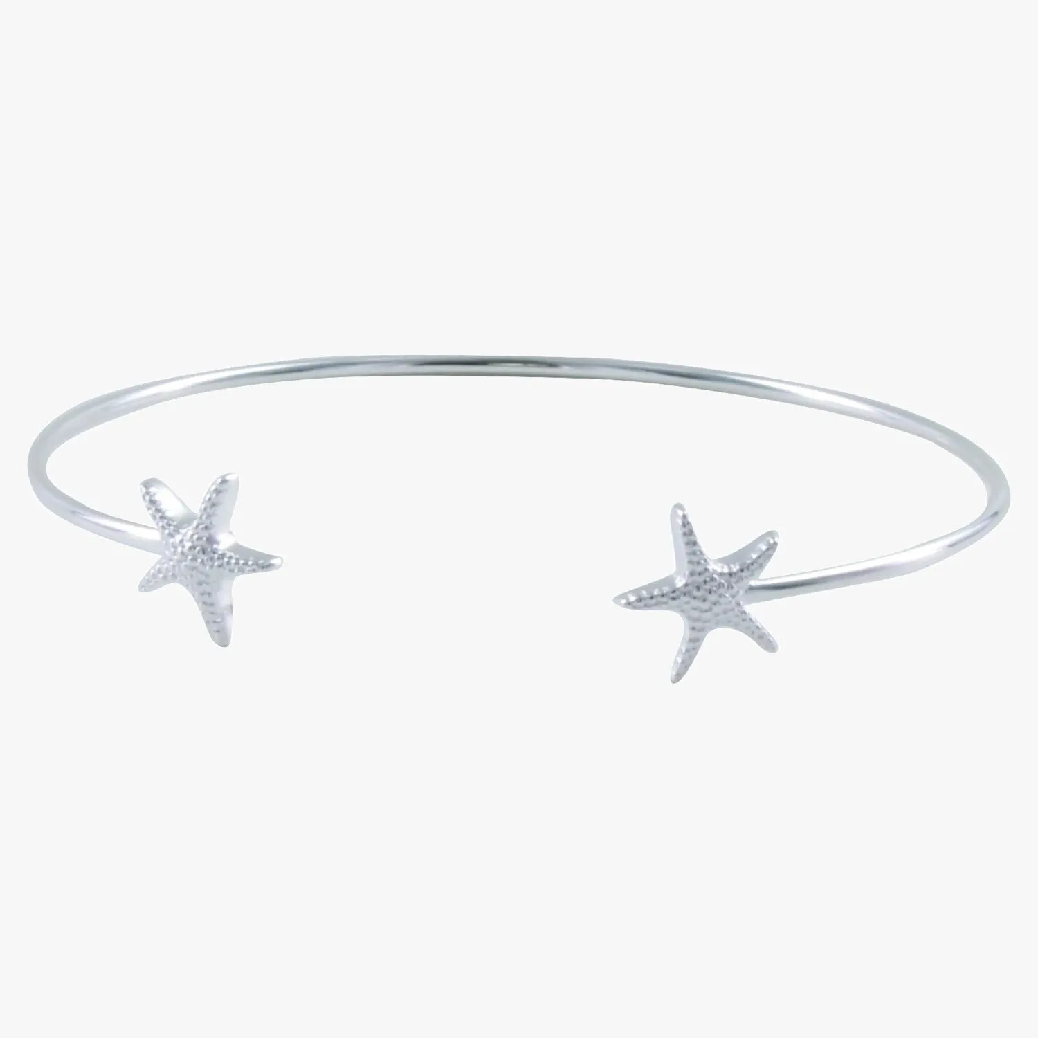Sterling Silver Starfish Cuff Bracelet