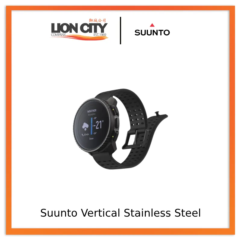 Suunto Vertical Stainless Steel All Black/Black Sand/Black Lime
