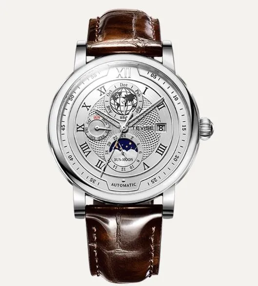 TEVISE Mens Mechanical Watches
