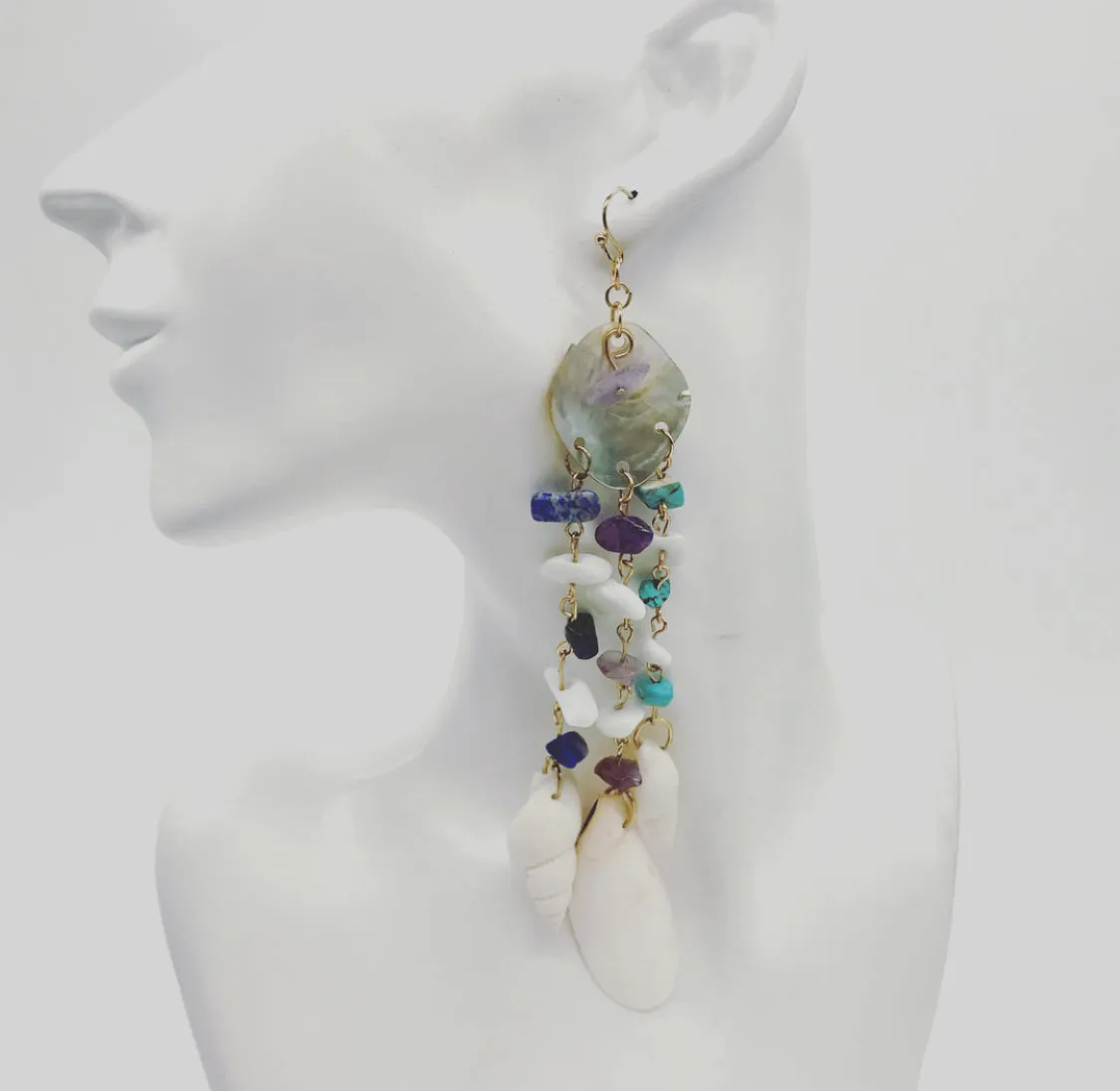 Tropical Island Shell Earrings