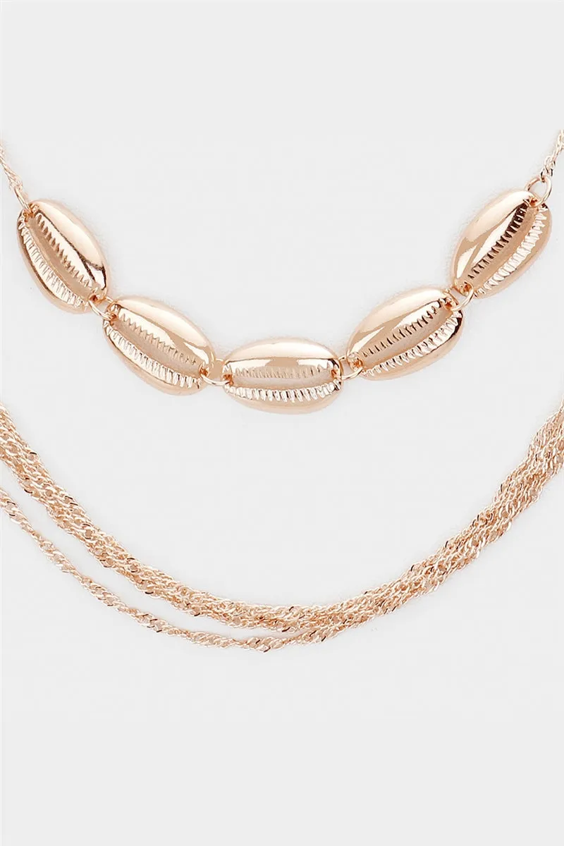 Under The Sea Layered Shell Necklace