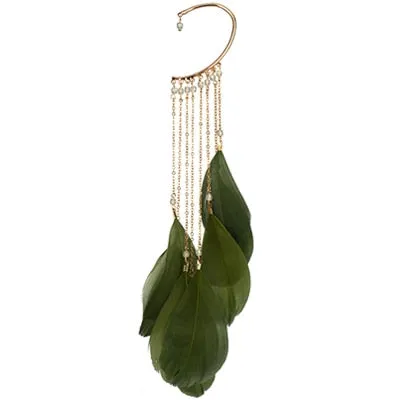 Vintage Bohemian Feather Ear Cuff Earring for Women 1 Piece