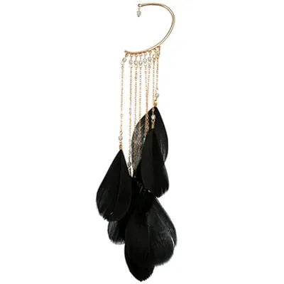 Vintage Bohemian Feather Ear Cuff Earring for Women 1 Piece