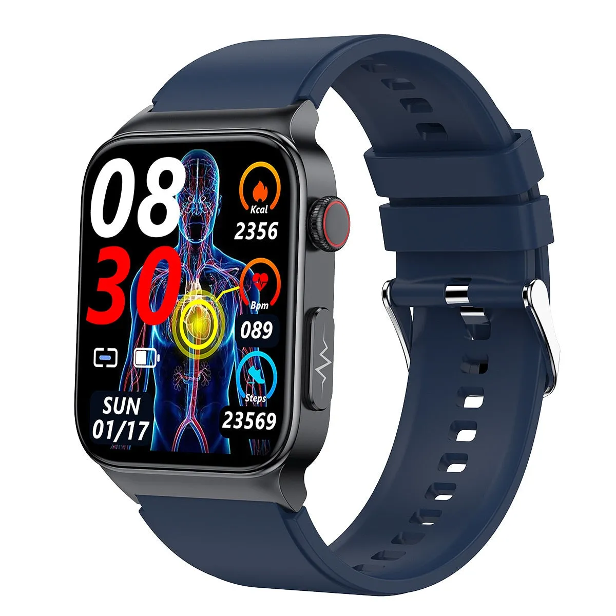 XIAOMI E500 ECG PPG Smart Watch Blood Glucose Electrocardiogram Temperature Blood Oxygen Sleep Monitoring Sports Smart Watch