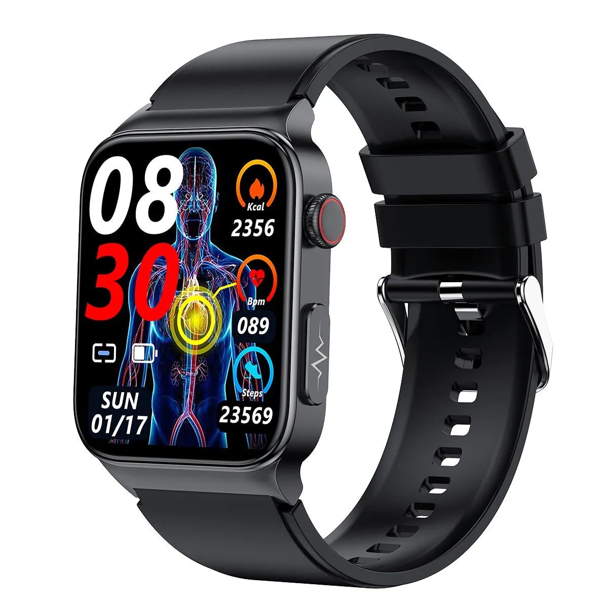 XIAOMI E500 ECG PPG Smart Watch Blood Glucose Electrocardiogram Temperature Blood Oxygen Sleep Monitoring Sports Smart Watch