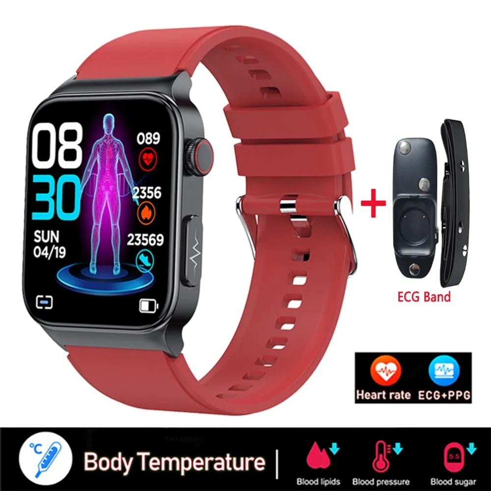 XIAOMI E500 ECG PPG Smart Watch Blood Glucose Electrocardiogram Temperature Blood Oxygen Sleep Monitoring Sports Smart Watch